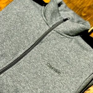 Calvin Klein Athletic Tech Fleece Track Jacket Brand New Zip Up